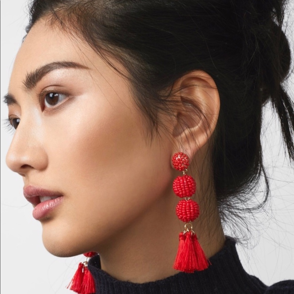 🎊HP🎊BaubleBar/Beaded Tango Ball Drops-Blush - Picture 2 of 5